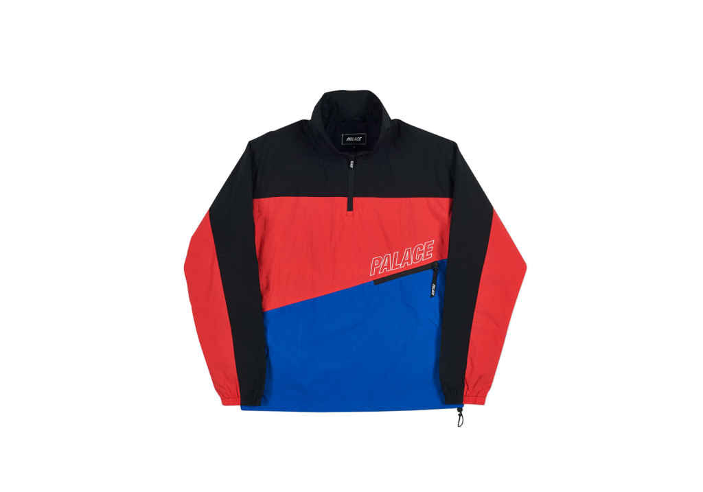 Palace 3-Track Shell Top Black/Hibiscus/Blue Men's - Spring 2018 - US