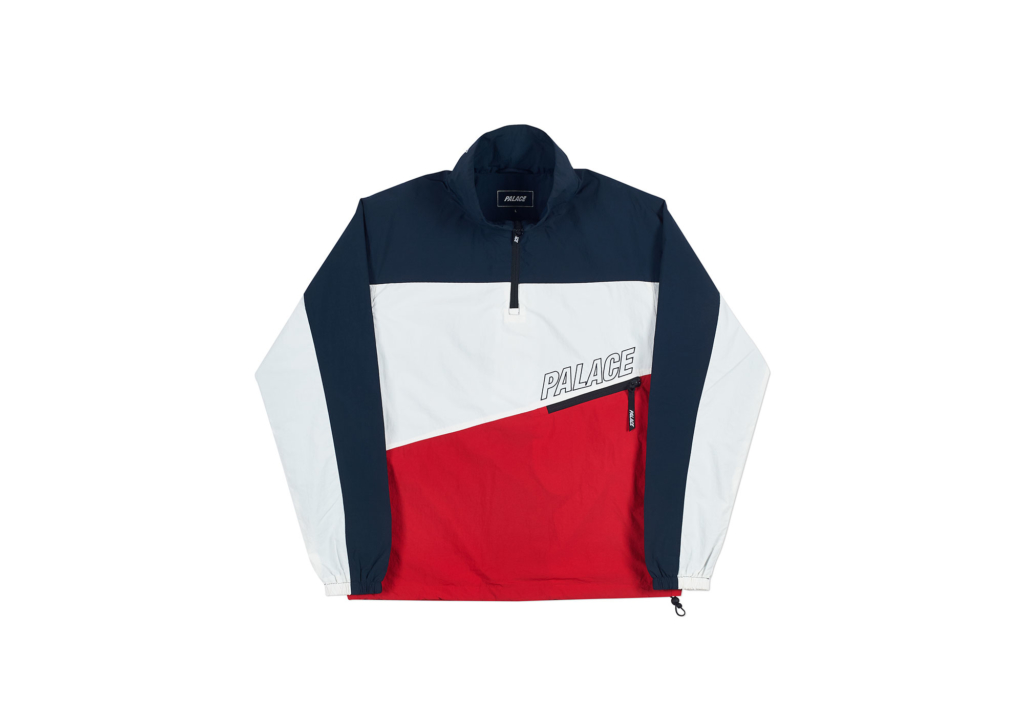 Palace 3-Track Shell Top Navy/White/Red Men's - Spring 2018 - US