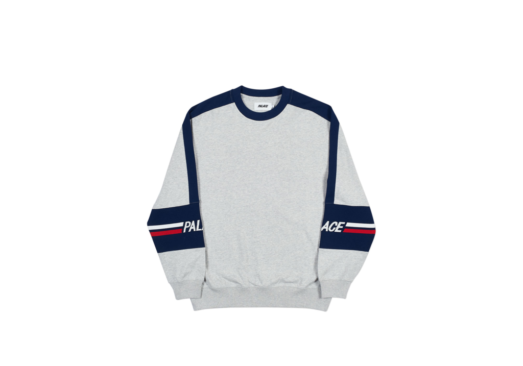 Palace Bolt Crew White/Blue Men's - FW21 - GB