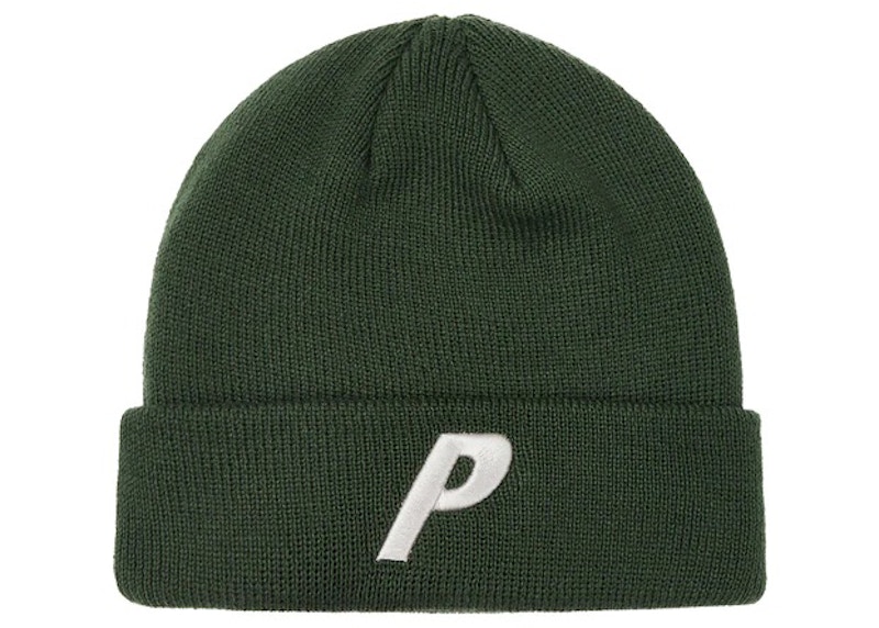 Pre-owned Palace Men's  3d P Beanie In Olive In Green