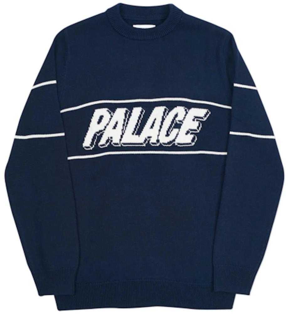 Palace 3P Knit Navy Men's - Winter 2017 - GB