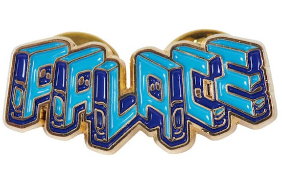 Palace A Palace Pin Badge Blue