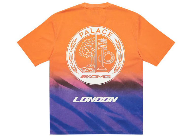 Palace AMG 2.0 London T-shirt Orange/Purple - SS22 Men's - US
