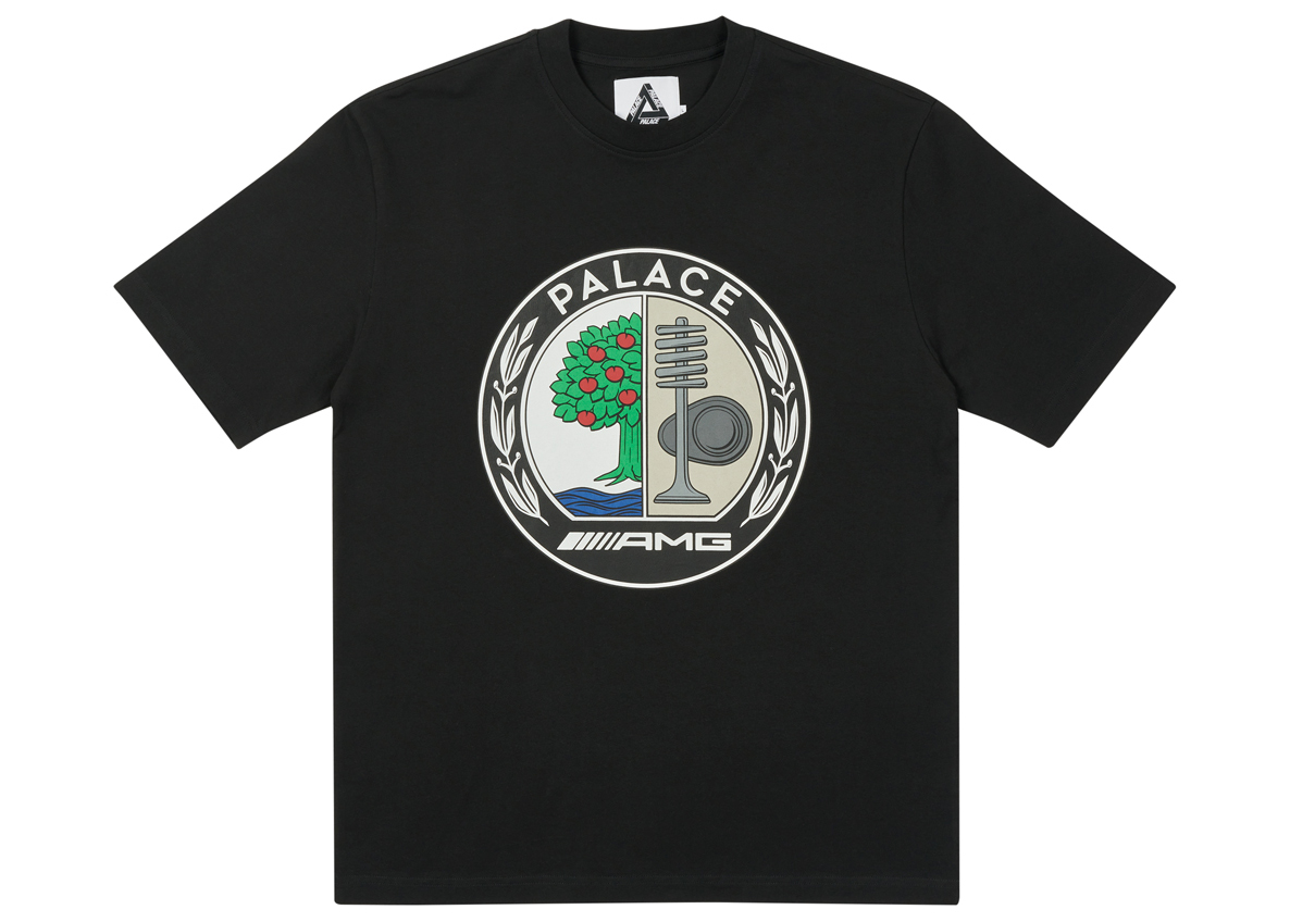 Palace AMG Emblem T-shirt Black Men's - SS21 - US