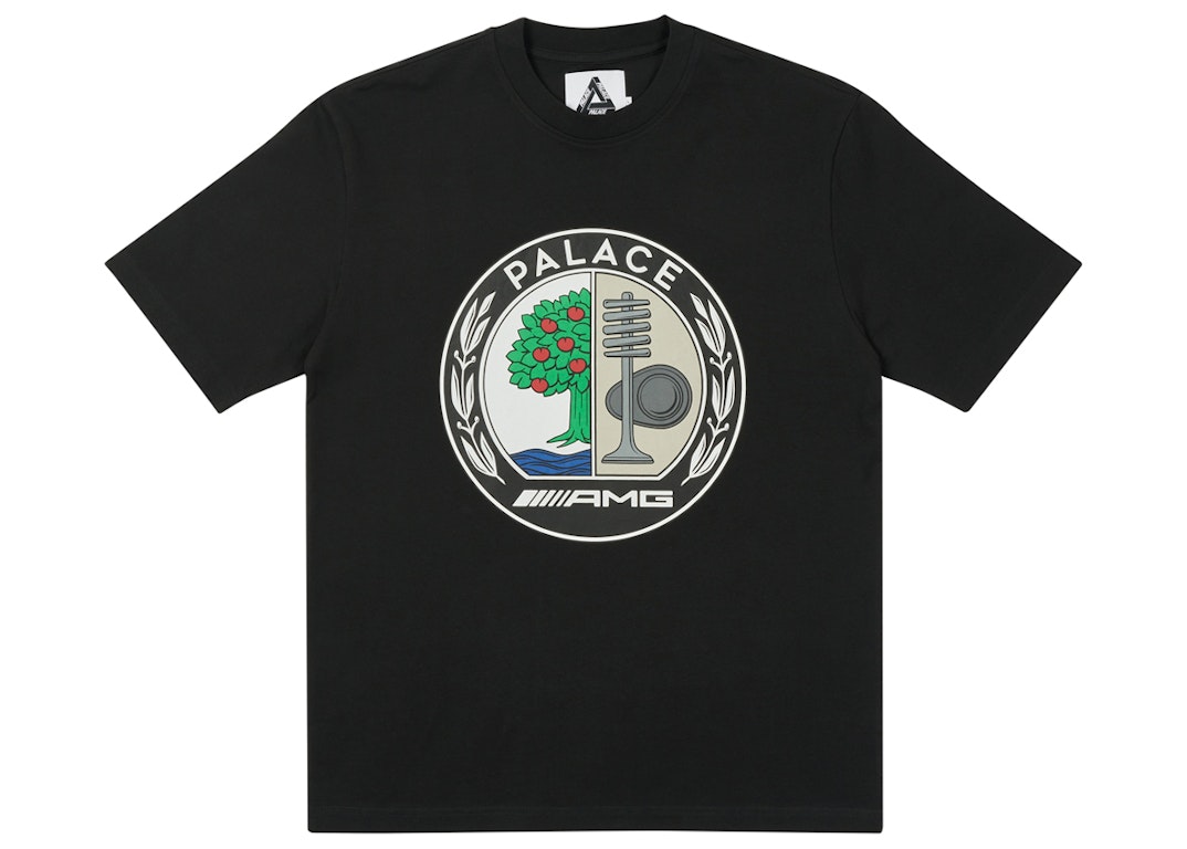 Pre-owned Palace Amg Emblem T-shirt Black