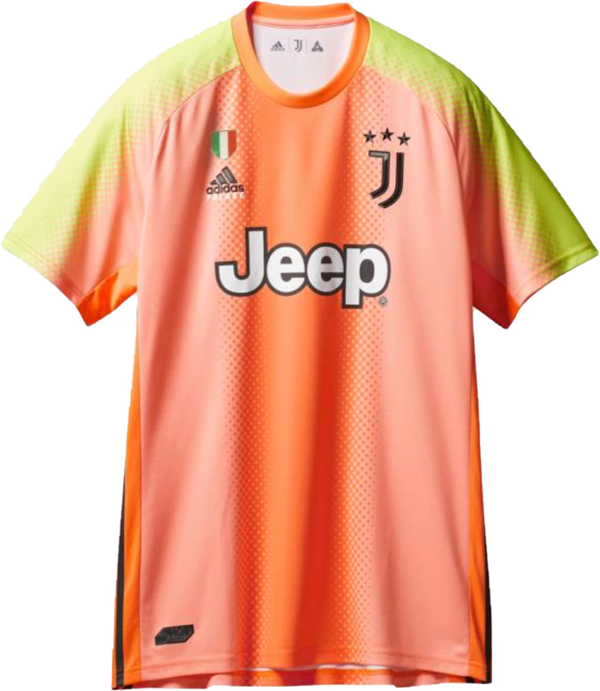 justa Genuino Isla de Alcatraz Palace Adidas Palace Juventus Authentic Buffon 77 Match Jersey Orange/Slime  - FW19 - ES
