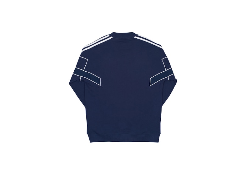 Palace x shop adidas crewneck indigo