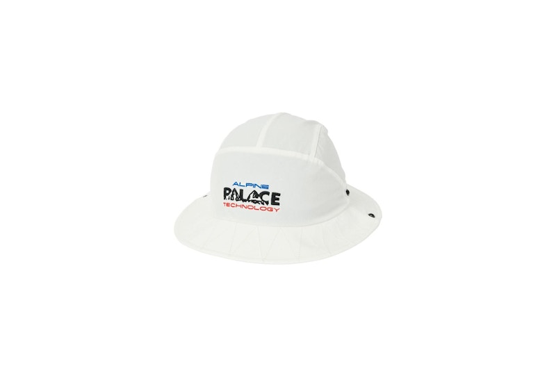 Pre-owned Palace Alpine Tech Bucket Hat In White