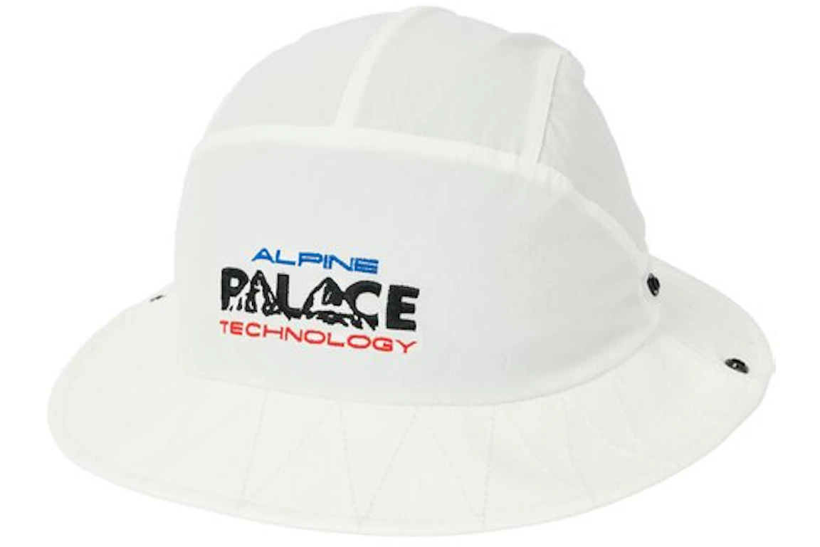 Palace Alpine Tech Bucket Hat White