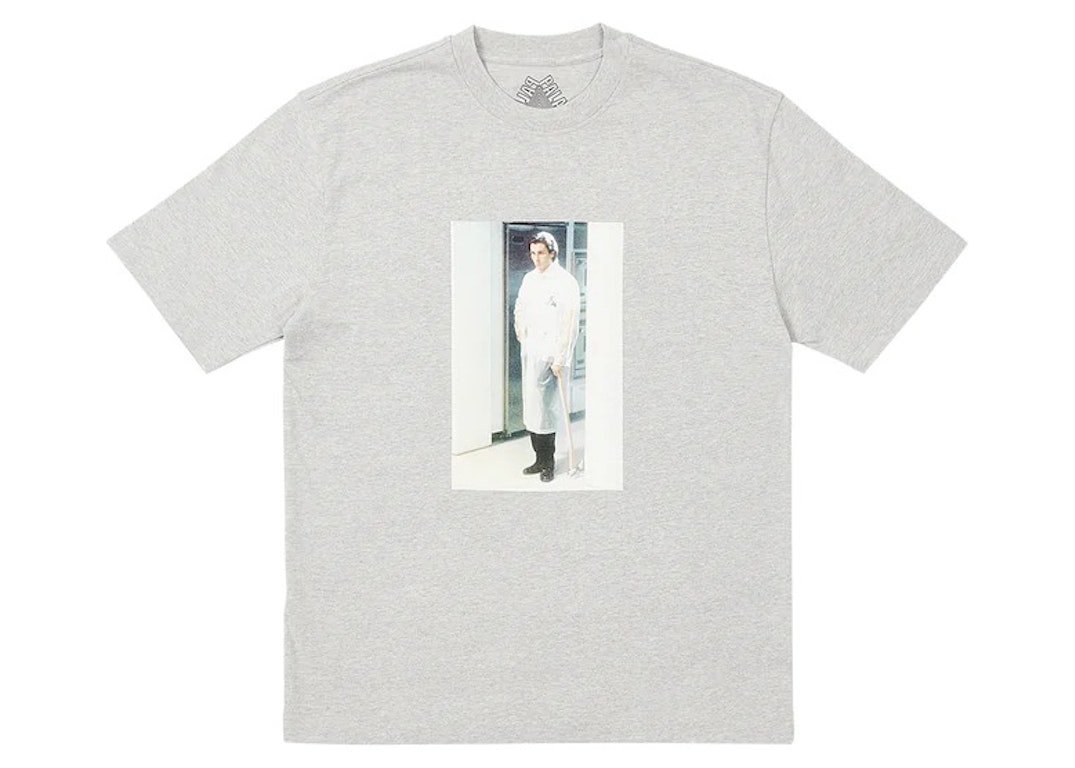 Pre-owned Palace American Psycho T-shirt Grey Marl