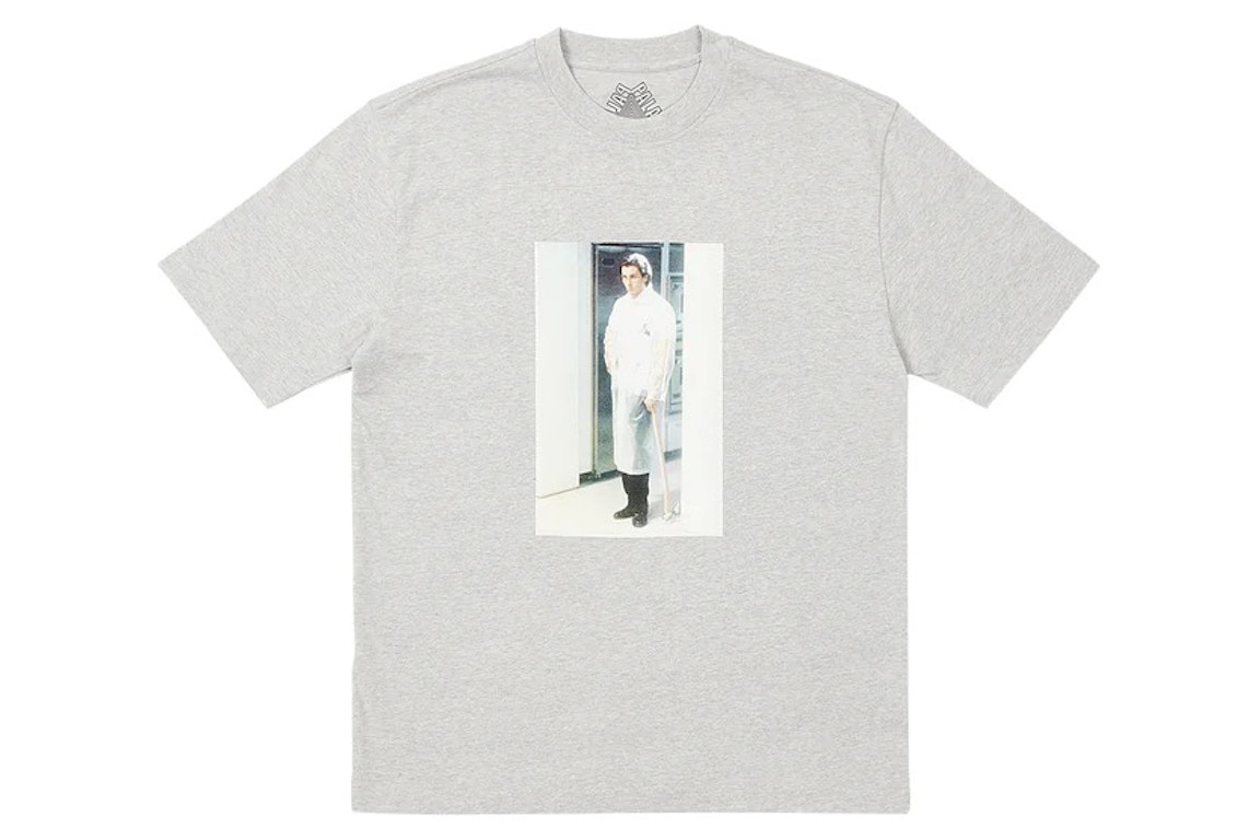 Pre-owned Palace American Psycho T-shirt Grey Marl