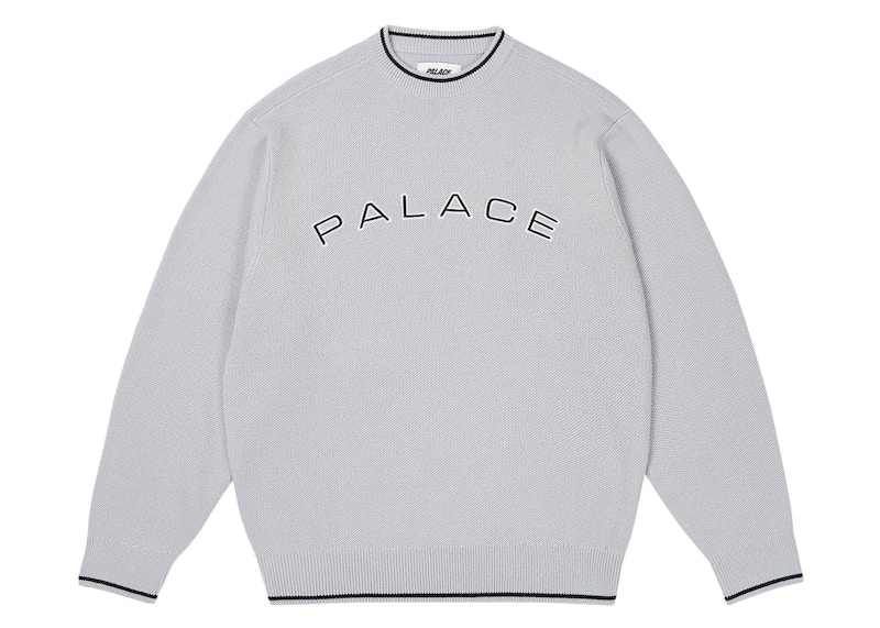 Pre-owned Palace Men's Arc Knit In Arctic Grey