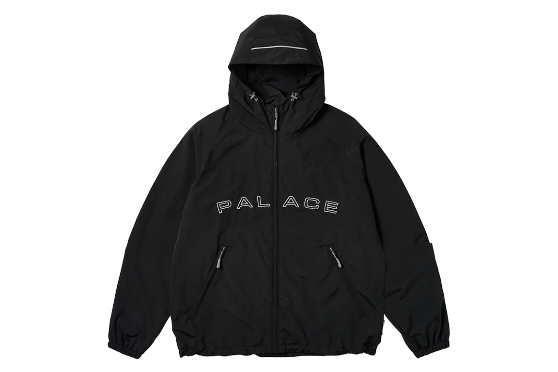 Pre-owned Palace Arc Shell Hooded Jacket Black