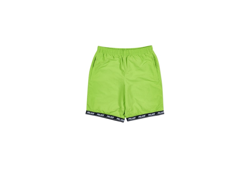 Palace Aslan Shell Shorts Lime/Black