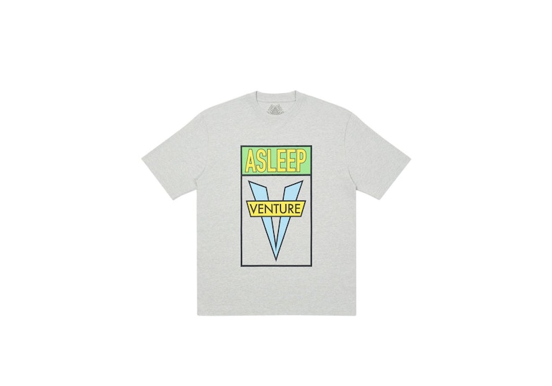 Palace Asleep To Venture T-Shirt Grey Marl Men's - FW20 - US