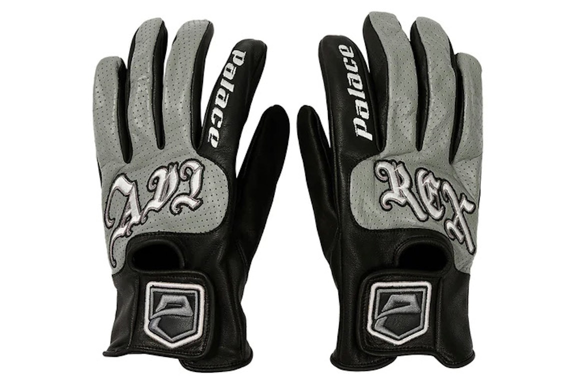 Pre-owned Palace Avirex Leather Gloves Black