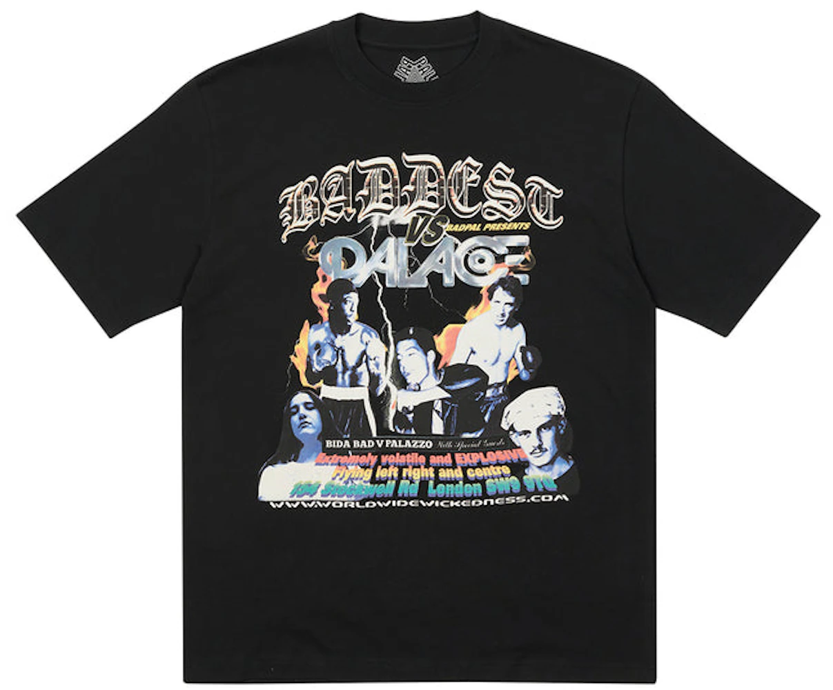 Palace Baddest T-shirt Black Men's - SS22 - US