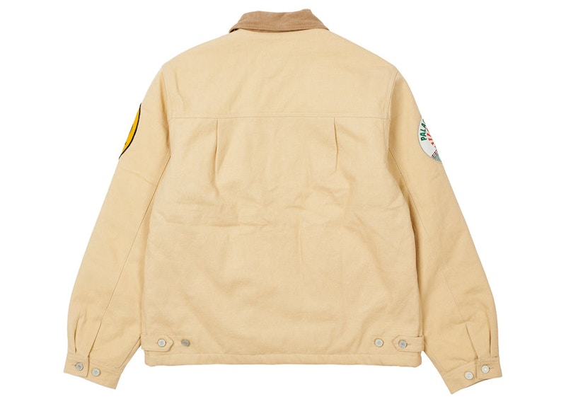 Palace Badge Work Jacket Sand Men's - SS22 - GB