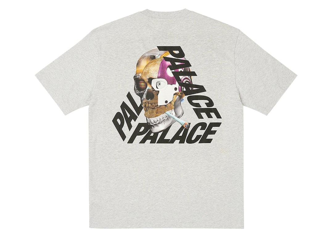 Pre-owned Palace Baked P-3 T-shirt Grey Marl