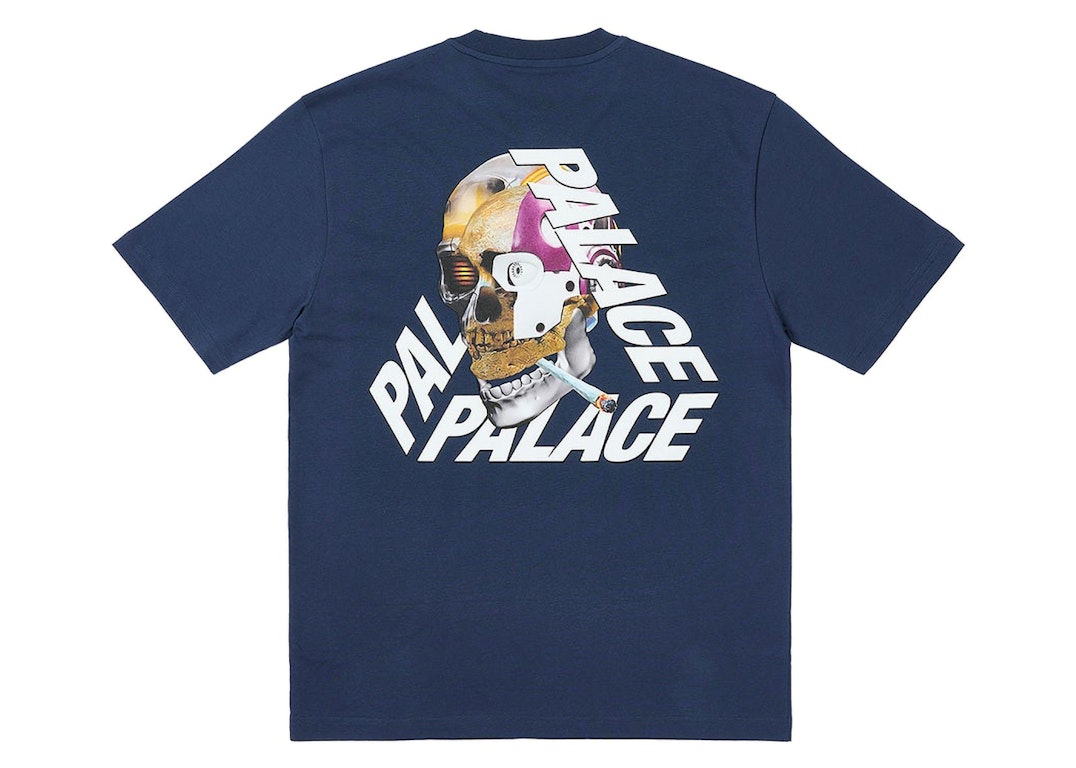 Pre-owned Palace Baked P-3 T-shirt Navy