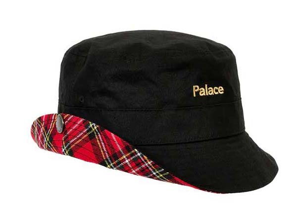 Palace Barbour Sports Hat Black メンズ - FW23 - JP