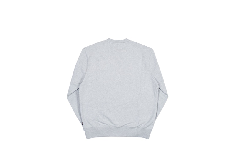 Palace Basically A Crew (FW18) Grey Marl Men's - FW18 - US