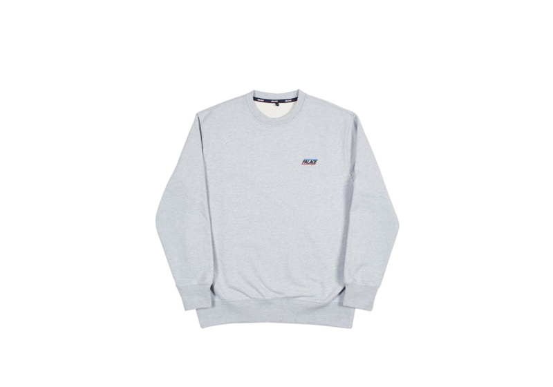 Palace Basically A Crew (FW18) Grey Marl Men's - FW18 - US