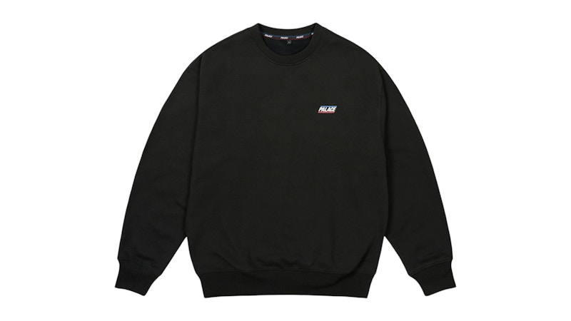 ★25SS WEEK2★Palace Basically A Crew Buy Palace Basically A Tri-Ferg Crew 'Black' - P21CW008 | GOAT