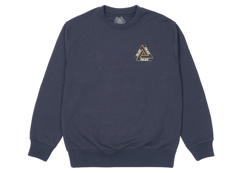 Palace Basically A Tri-Ferg Crew Navy Men's - FW21 - GB