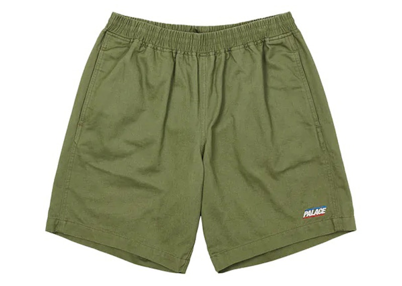 Palace Basically A Washed Cotton Short Olive Men's - SS22 - GB