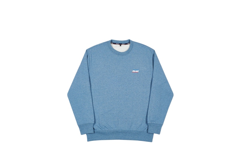 Palace Basically a Crew Blue Marl Men's - Spring 2018 - US