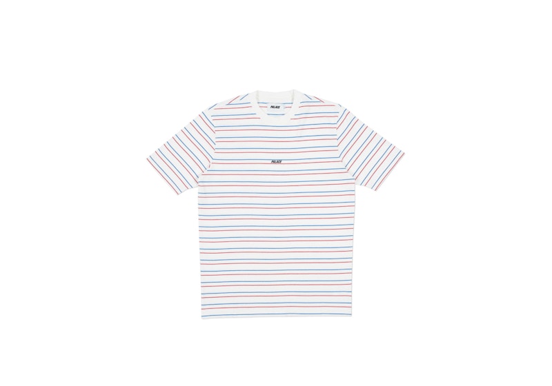 Palace Basically a Stripe T-Shirt White 