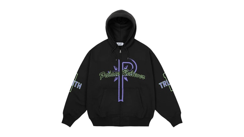 Palace Shatter Zip Hood Navy Men's - FW24 - US