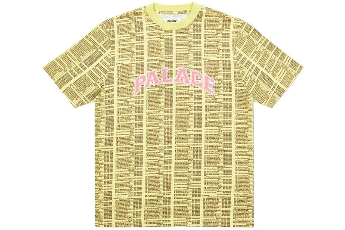 Palace Bell Man Allover T-Shirt Yellow