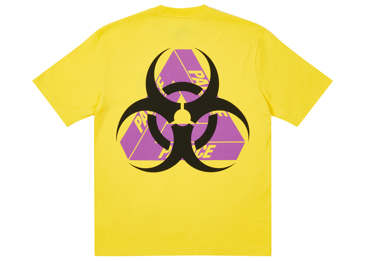 Palace Bio Hazard T-shirt Yellow Men's - SS21 - US