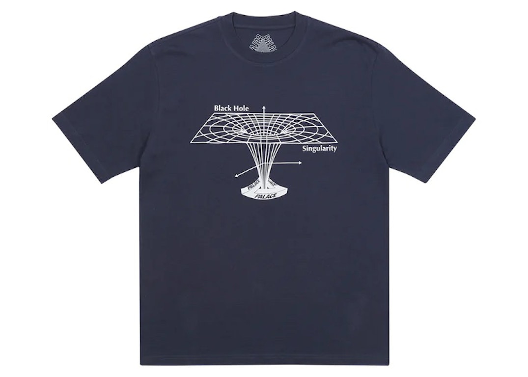 Pre-owned Palace Black Hole T-shirt Navy