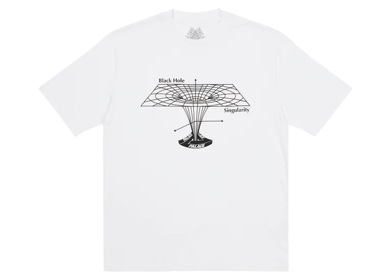 Palace Black Hole T-shirt White Men's - FW22 - US