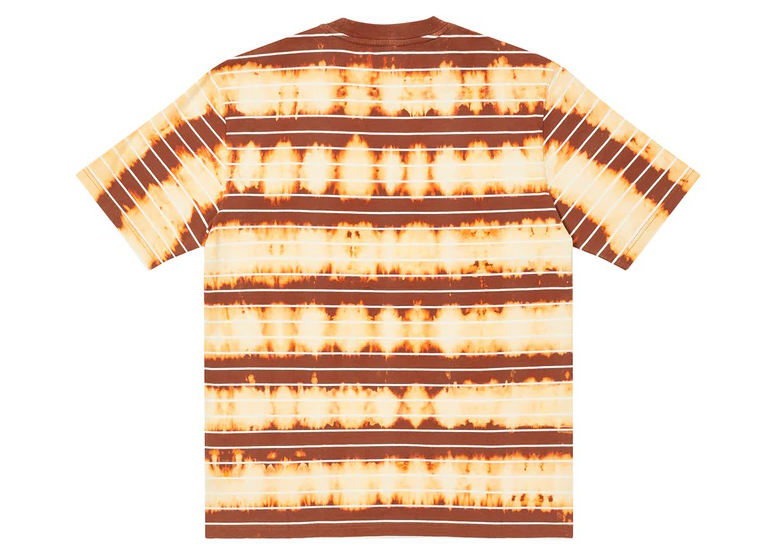 Palace Stripe T-shirt Brown