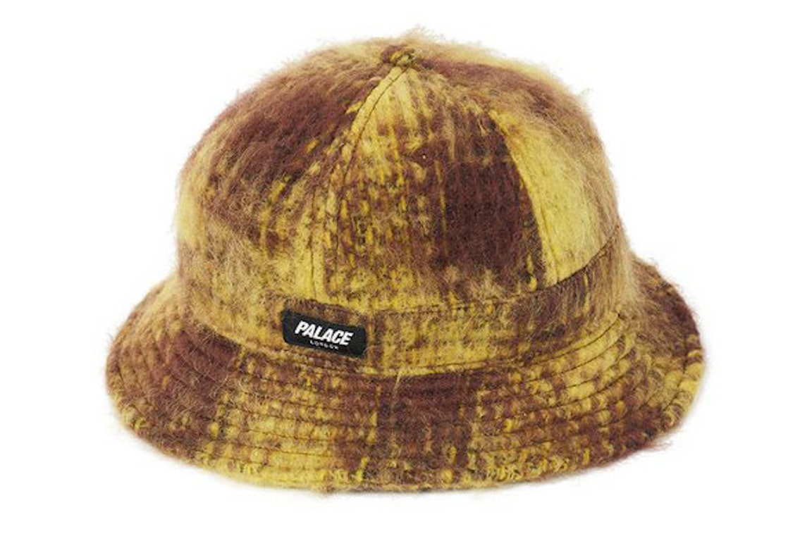 Pre-owned Palace Bless Up Wool Bucket Hat Brown/yellow