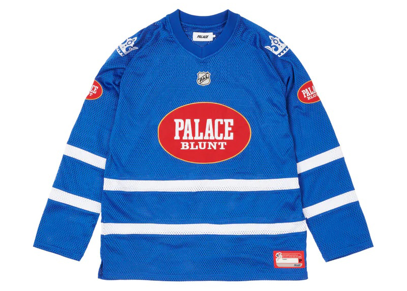 Palace Blunt Hockey Jersey Blue Men's - FW22 - US