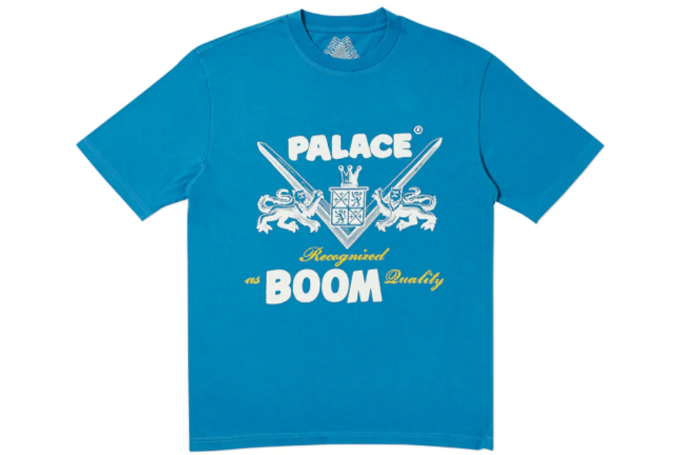 Palace Boom Quality T-Shirt Blue