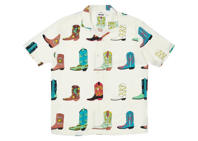 Palace Boots Shirt White Men's - FW22 - US