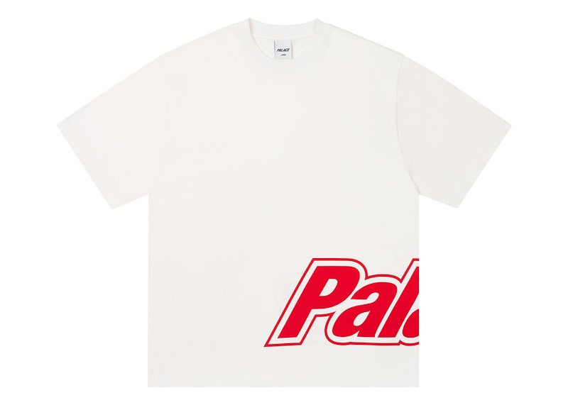 Pre-owned Palace Men's Border Logo T-shirt In White