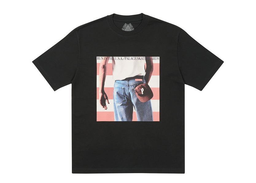 Palace Born To Bun T-shirt Black Men's - SS21 - US