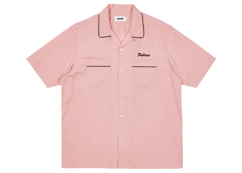 Palace Bowling Shirt Pink Men's - FW22 - US