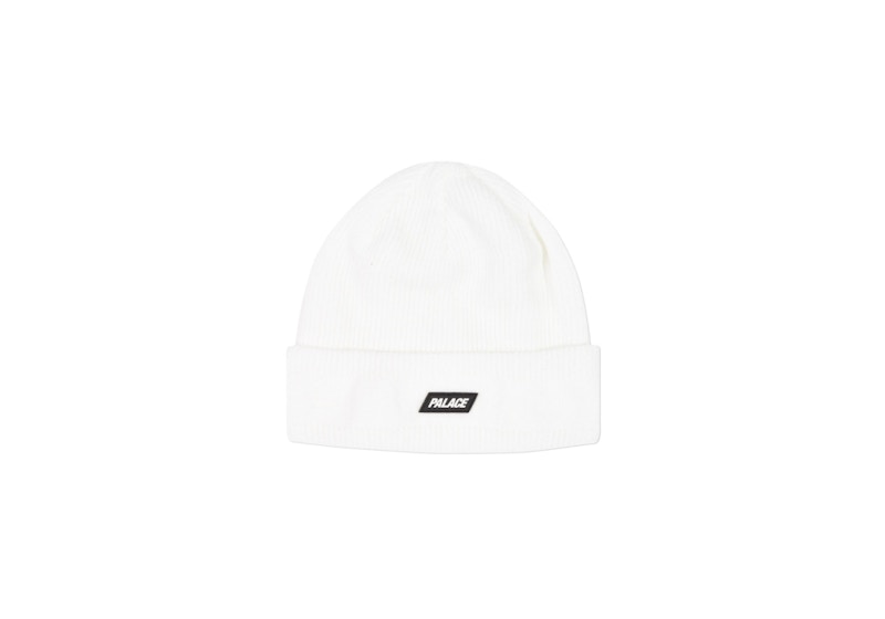 Palace Break Knit Beanie White Men's - FW18 - US
