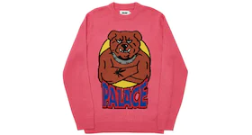 Palace Bulldog Knit Pink