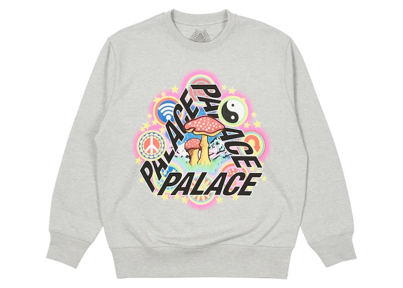 PALACE BUN 5G CREW GREY MARL-