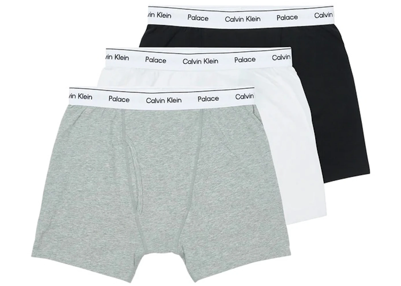 Palace CK1 Boxer Briefs (3 Pack) White/Light Grey Heather - SS22 - GB