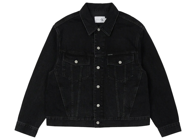 Palace CK1 Relaxed Trucker Denim Jacket Midstone Black Men's 